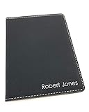Personalized Passport Cover Engraved for Free (Black)