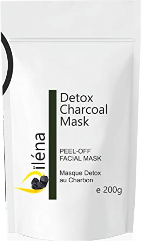 Preisvergleich Produktbild Alginate Peel-Off Feuchtigkeitspuder Maske, Mitesserentferner Gesichtsmaske Vegan, kein Abwaschen, Peeling und Porenreinigung 200 g + freie Dosis (Detox-Holzkohle-Maske)