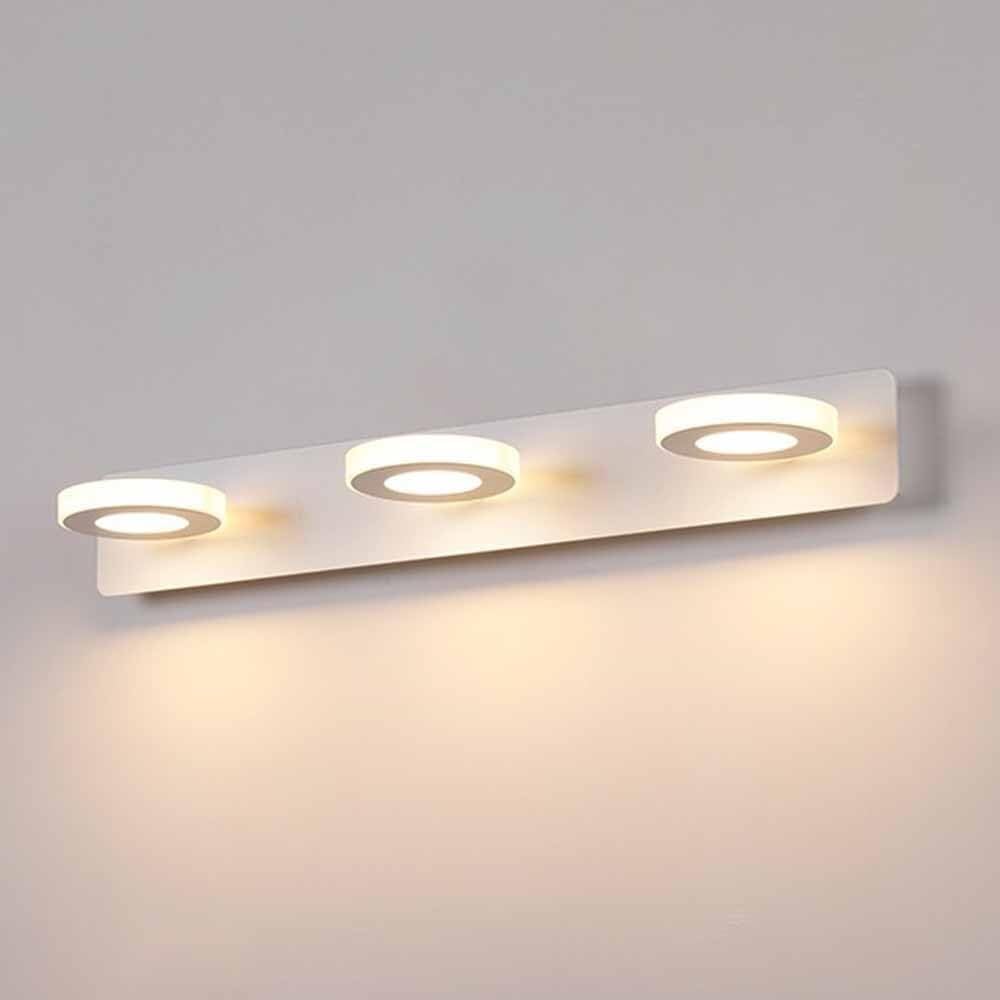 BKSXSOP 360° Rotatable LED Bathroom Vanity Light Fixture, Modern Acrylic & Metal Wall Sconce, Versatile Over Mirror Lighting for Bedroom, Living Room, Hallway, Stairs More