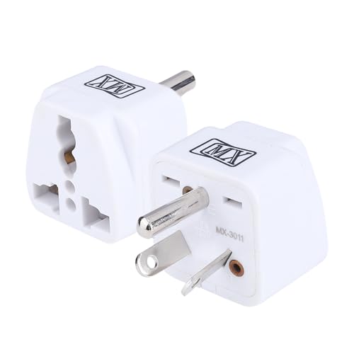 Image of MX India to Australia Plug, New Zealand & China & More - Type I New Zealand Adapter Conversion Plug - Convert Indian Plug to Australia Perfect for Laptop, Camera Charger and More