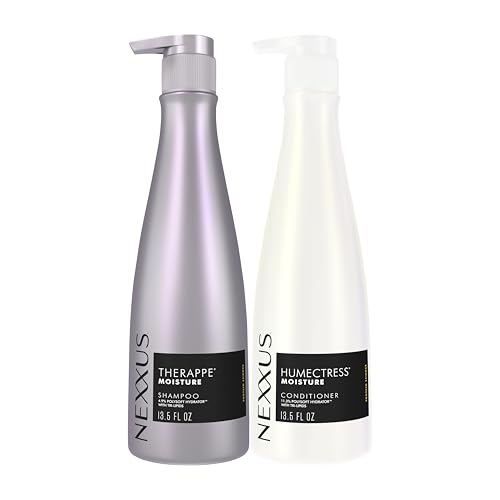 Nexxus Shampoo and Conditioner Therappe & Humectress 2 Count for Dry Hair Care With Proteinfusion Blend for 24-hour Moisture 13.5 oz