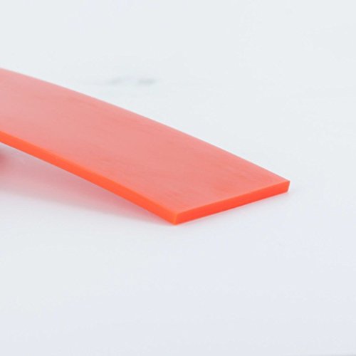 High-Performance Urethane Flat Belting, 3/8 inch Width, 10 ft Length, Orange