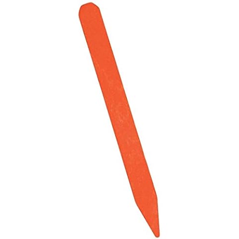 DP INDUSTRIES Bulk Coated Hardwood 12" Field and Plant Labels, Biodegradable Garden Stakes with Smooth Writing Surface, Pack of 250, RED Cover