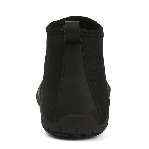 Women's Men's High Top Water Shoes, Quick Dry Breathable Stretch Lightweight Mesh Fabric, Rubber Drainage Sole, Indoor Sneakers, Barefoot Water Shoes 6