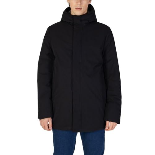 Suns Parka Gransasso Fur GBS53045U V2 d'exception et finitions luxueuses en noir