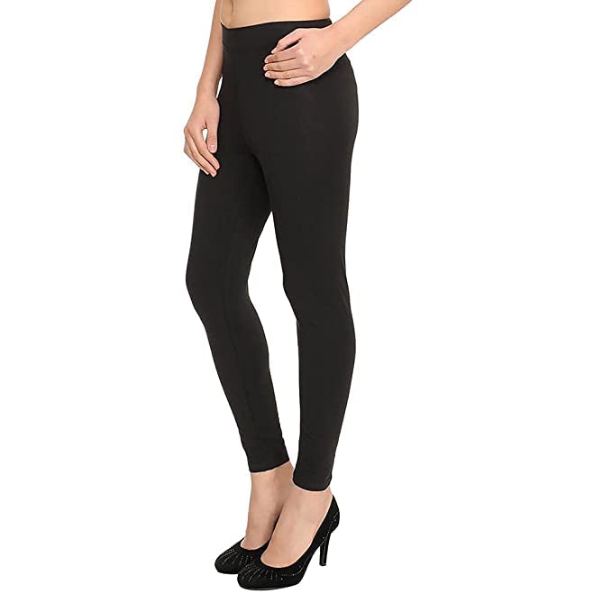 Image of Women's Cotton Chudidar Leggings | Stretchable | High Rise | Full Length | Soft & Comfortable | Ethnic Wear Bottom