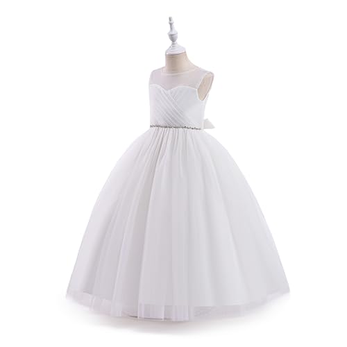 Glamulice Flower Girl Wedding Dress Tulle Long A Line Holiday Birthday Party Ball Gown Girls Formal Pageant Maxi Dresses2
