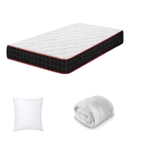 IZTOSS Matelas 90x190CM avec Couette Oreiller.Epaisseur 14CM.Matelas 1 Personnes Mousse A Mémoire...