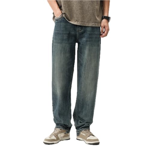 Jeans Pants Trouser Denim High Street Long Loose Straight Leg Trendy Cool2