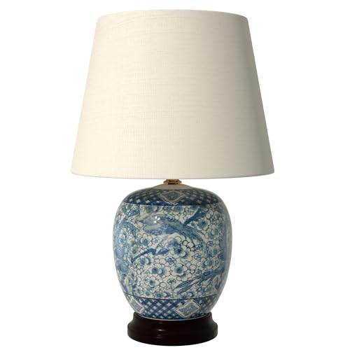 Red Lantern Classic Porcelain Jar Lamp