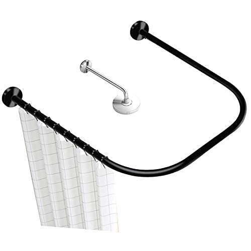 Tringle à rideau de douche en U pour baignoire : fini le tissu collant avec cette barre en acier