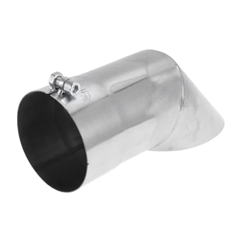 Motoforti 3.5" ID Inlet Turn Down Exhaust Tip T304 Stainless Steel Surface Polishing Mandrel Bend Elbow Tube 9.1" Overall Length Suitalbe for 3.5" OD Tailpipes