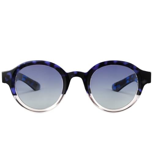 Cyxus Sunglasses Womens Men Polarized Round Circle Retro Frame Stylish UV Protection for Beach Festival P1560