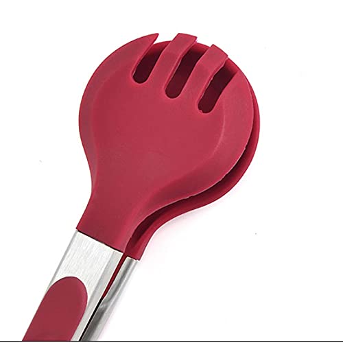 Pinze da Cucina Pinze per Alimenti, con Punte in Silicone, per Cucinare in Cucina, Barbecue, Dimensioni: 26,5 * 6,2 cm Sicure e durevoli
