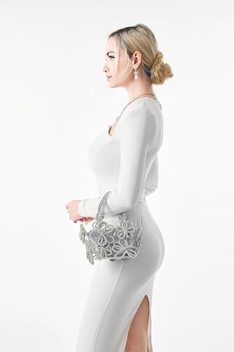 Bolso transparente de PVC con brillo para mujer miniatura 4