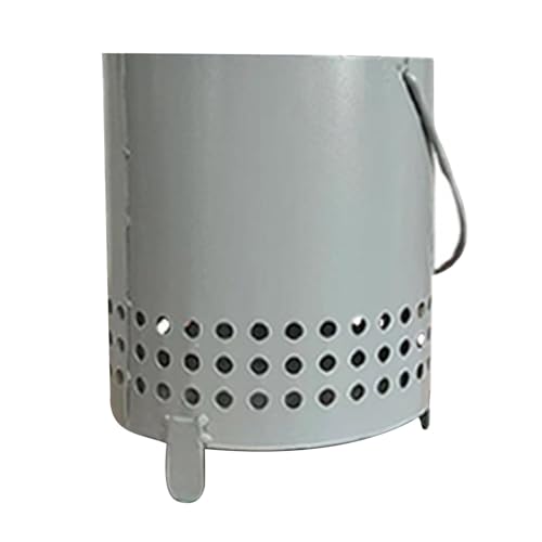 Brasero De Mesa Sin Humo - Chimenea Portátil De Cerámica Y Cemento, Brasero Plegable Para Camping, Mini De Leña Con Tapa | Chimenea Manual Para Ambientes Interiores, Brasero Co