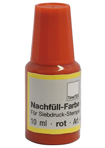 TimeTEX - Farbe für Siebdruck-Stempel Perpetuum 10 ml - rot - Stempelfarbe - 62992
