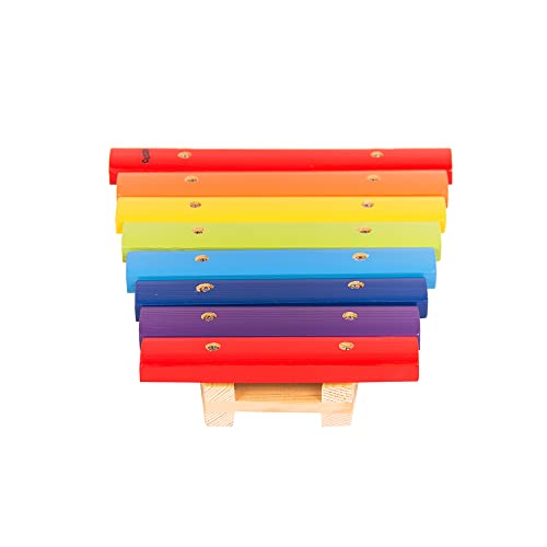 Xilofone Colorido 8 Teclas Em Madeira Kidzzo