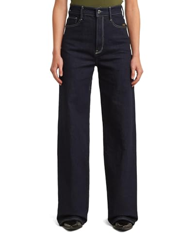 Jean G-Star Deck 2.0 High Loose bleu pantalon large femme W27 L28