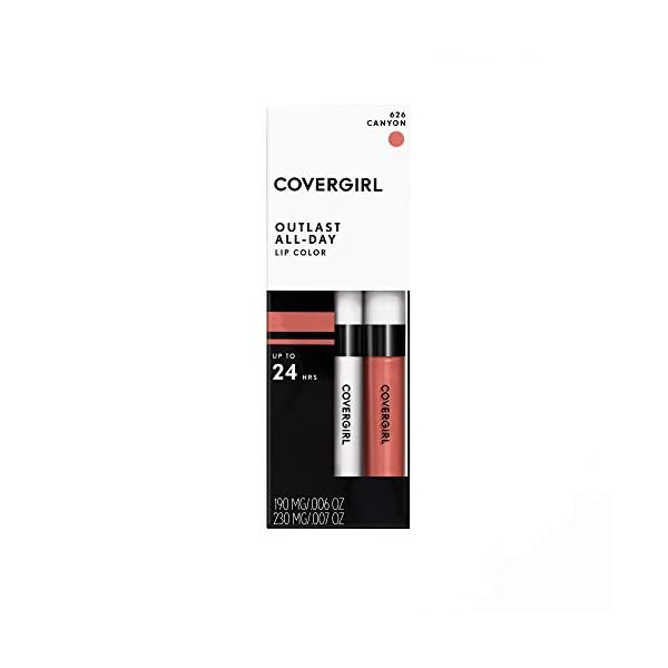 COVERGIRL Outlast All-day Moisturizing Lip Color, Canyon, 2 Count