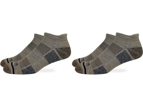 Men's Lightweight Ankle Hiking Socks Merino Wool 2 Pairs