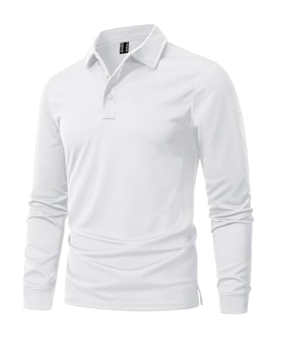 Image of MAGNIVIT Men's Polo Shirts Long Sleeve Quick Dry Performance Shirt Military Tactical Army Combat Polo Shirts