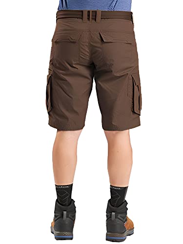 Image of ROL Reoutlook Men's 100% Solid Cotton Cargo Shorts /Bermuda with Multi-Pockets and Waist Belt