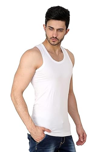 Image of Prince Youngman Round Neck Sleeveless Cotton Vest Combo for Men, 100% Combed Cotton - Stretchable & Breathable - Comfortable Fit - Ideal Summer Innerwear