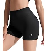 RIOJOY Gym Shorts Women, 4‘’ Seamless Workout Shorts for Women, Tummy Control No Front Seam Yoga ...