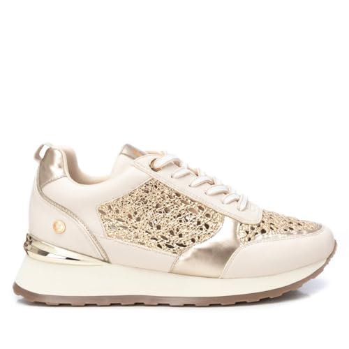 XTI - Zapatilla Mujer Beige - Calzado Cómodo y Versátil - Moda Casual - Modelo 14377701 (Talla 39)