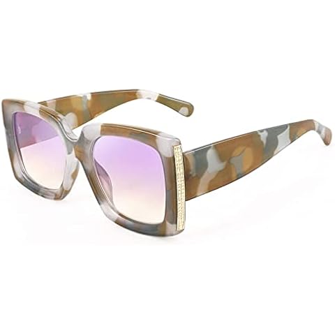 Karsaer Retro Big UV400 Sunglasses Women,Metal Accents, Classic Thick Frame Sunglasses K7074 Cover