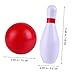 balacoo 1Set Indoor Bowling Game for PU Bowling with Pins Balls Fun for Family Playtime for Birthday Development of Hand Eye Coordination