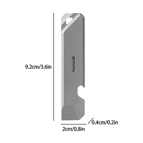 Pry Bar Bottle Opener,Titanium Alloy EDC Open Bottle for Outdoor Camping Tool, Silver - Image 4