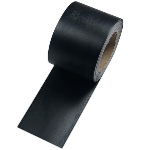 Image of Black Wood Grain Tape, 1 Roll 2 inch X 32 ft Decorative Duct Tape for Doors, Floors, Window, Tables, Chairs, Baseboard, Cabinet, Kitchen