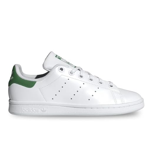 Adidas Chaussures Stan Smith J Code JP9710 Blanc, Blanc et vert., 38 EU