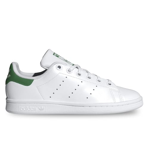 adidas Chaussures Stan Smith J Code JP9710 Blanc, Blanc et vert., 39 1/3 EU