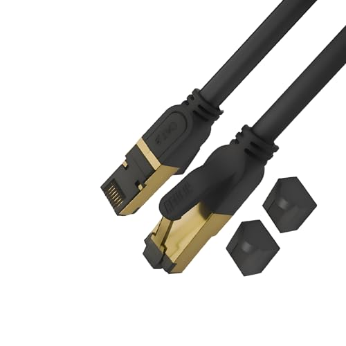 Reulin Ethernet Kabel 1M - Plug & Play Cat8 LAN Kabel TP 40G RJ45 Netzwerkkabel So verbinden Sie den Modem Router Hub mit Smart Tv, Ethernet Splitter, Gigabit Switch, Gaming Für Zuhause/Büro (1M) – Bild 3