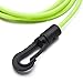 Adjustable Leash for Paddle and Fishing Rod, Stretchable 4 ft (Extends to 6 ft), Rubber Safety Tether with D-for Ring Clip, 2-Pack(Green)