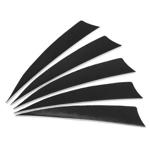 PATIKIL 50 Pack 4 Inch Black Turkey Feather Arrow Vanes