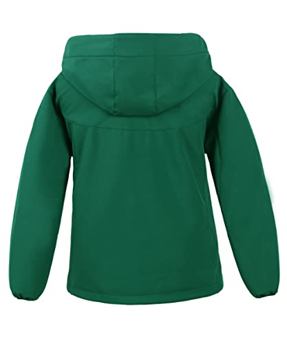 M2C Boys Hooded Waterproof Windbreaker Fleece Lined Softshell Jacket 5T Green #TOP1
