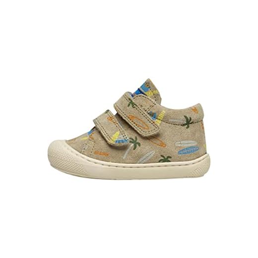 Naturino Cocoon VL-Lauflernschuhe aus Veloursleder Taubengrau 25