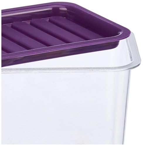 Image of Fridge Storage Box 1000ml Handle, Kitchen Organizer Container Set Pack of 3