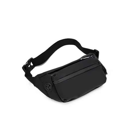 FineGood ウエストポーチ メンズ 旅行用 パスポートケース 防水 薄型 軽量 パスポートケース 海外旅行 バッグ 旅行便利 運動ランニング アウトドア 男女兼用 (ブラック)