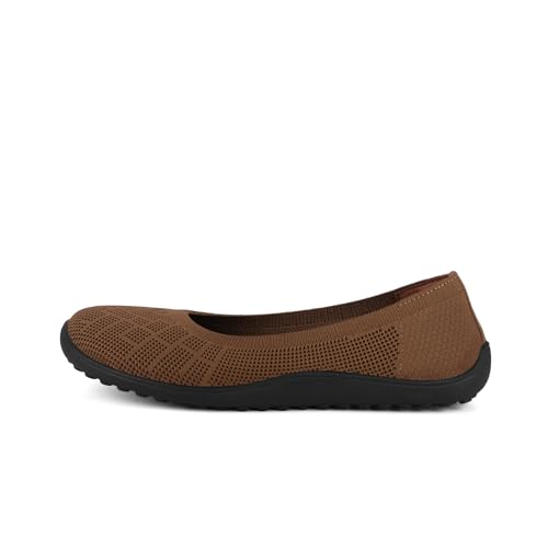 Image of KBZone Women's Flat Shoes Round Toe Knit Ballet Flat Comfort Dressy Flat Walking Shoes