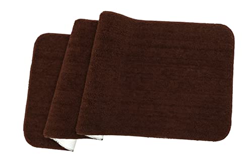 Image of THE HOME TALK Modern Polyester Area Rugs | Carpets for Living Room, Kitchen, Kid's Room, Bedroom | Microfiber Polyester Rugs | Shaggy Floor Carpet | Anti Skid Store (Dark Brown, 50 x 150 cm)