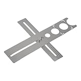 CashMuch Edelstahl-Keramikfliesen-Lineal, verstellbares Stanzwerkzeug für 25 mm, 40 mm, 45 mm, 55 mm Löcher