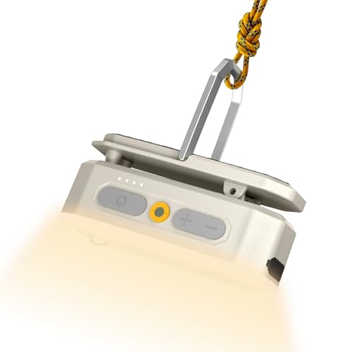 BougeRV Movable Area Light, Rechargeable Camping Lantern, 3200mAh Portable Camping Light, IP65 Waterproof, Camp Lamp for Tent, Power Outages, Emergency, Outdoor(Khaki)