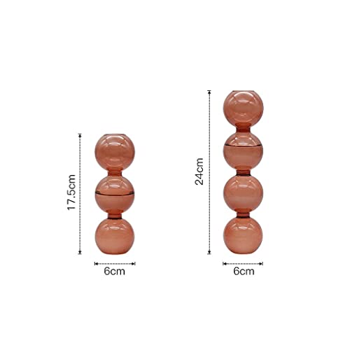 Vase hydroponique transparent de 24cm pour une décoration de salon moderne et épurée - 3