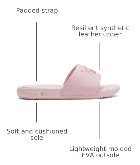 Image of PUMA Kids Girls Cool Cat Irresistible Slide Casual Sandals Casual