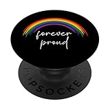 Gay Rainbow Pride Forever Stolze Feier der LGBTQ-Community PopSockets Klebender PopGrip